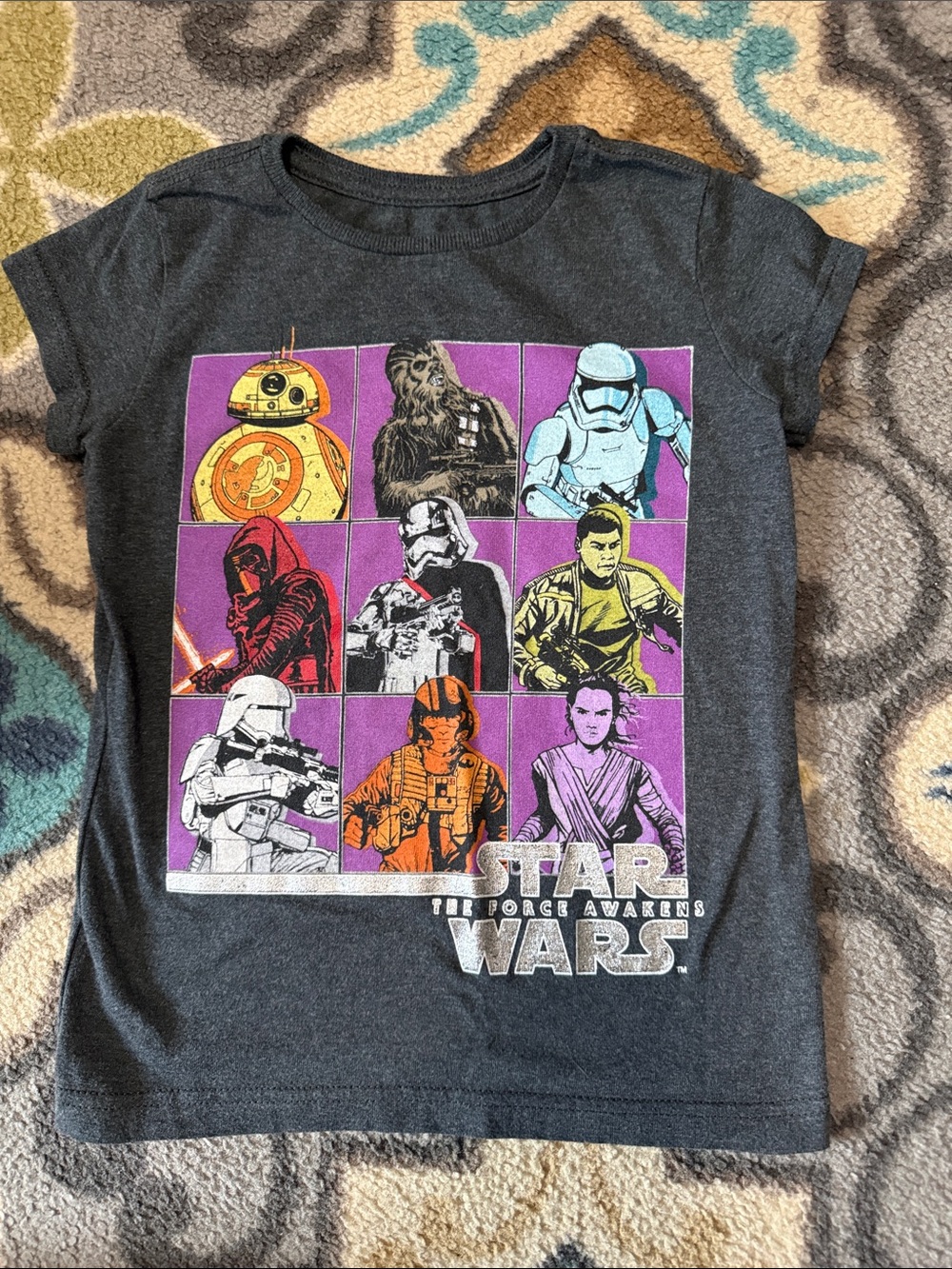 Disney Star Wars The Force Awakens characters little girls T-shirt